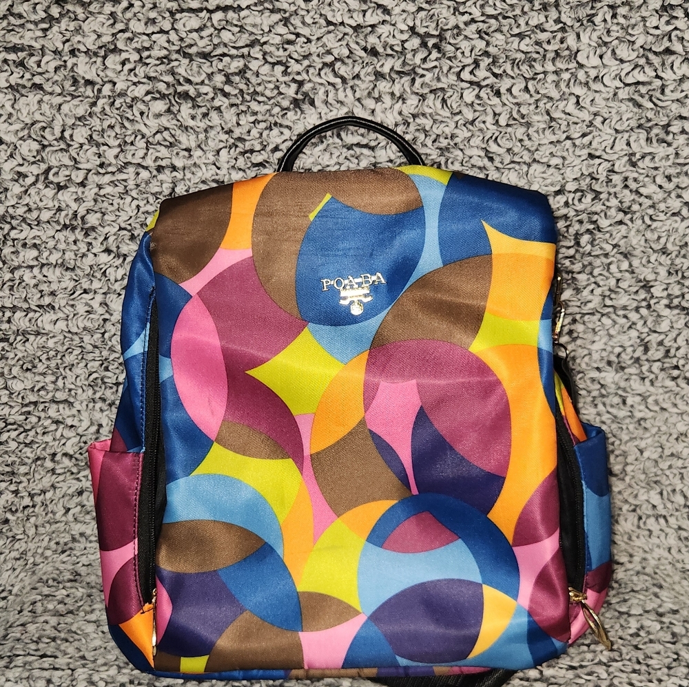 POABA anti-theft and waterproof bold multicolor backpack